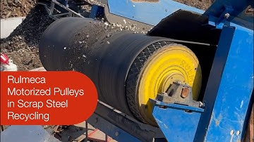Steel Recycling with Rulmeca Motorized Pulleys