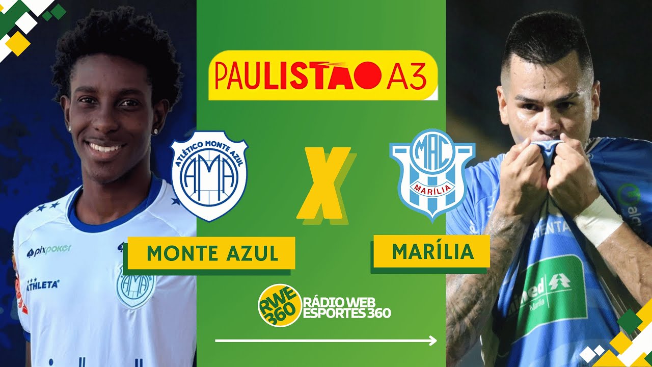 MONTE AZUL X MARÍLIA | PAULISTÃO A3 - NARRAÇÃO AO VIVO - YouTube