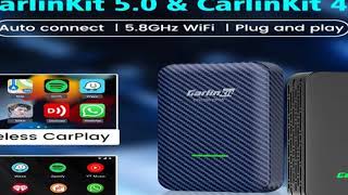 CarlinKit 5.0 & CarlinKit 4.0 Wireless CarPlay Android Auto Waze Music Spotify Auto For Audi Golf Pe