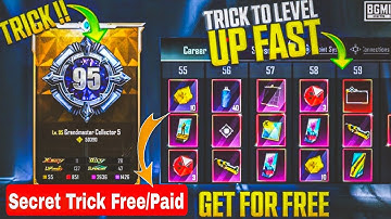 HOW TO COMPLETE COLLECTION FAST 100% FREE | LEVEL UP COLLECTION WITHOUT UC TRICK | SECRET TRICK 100
