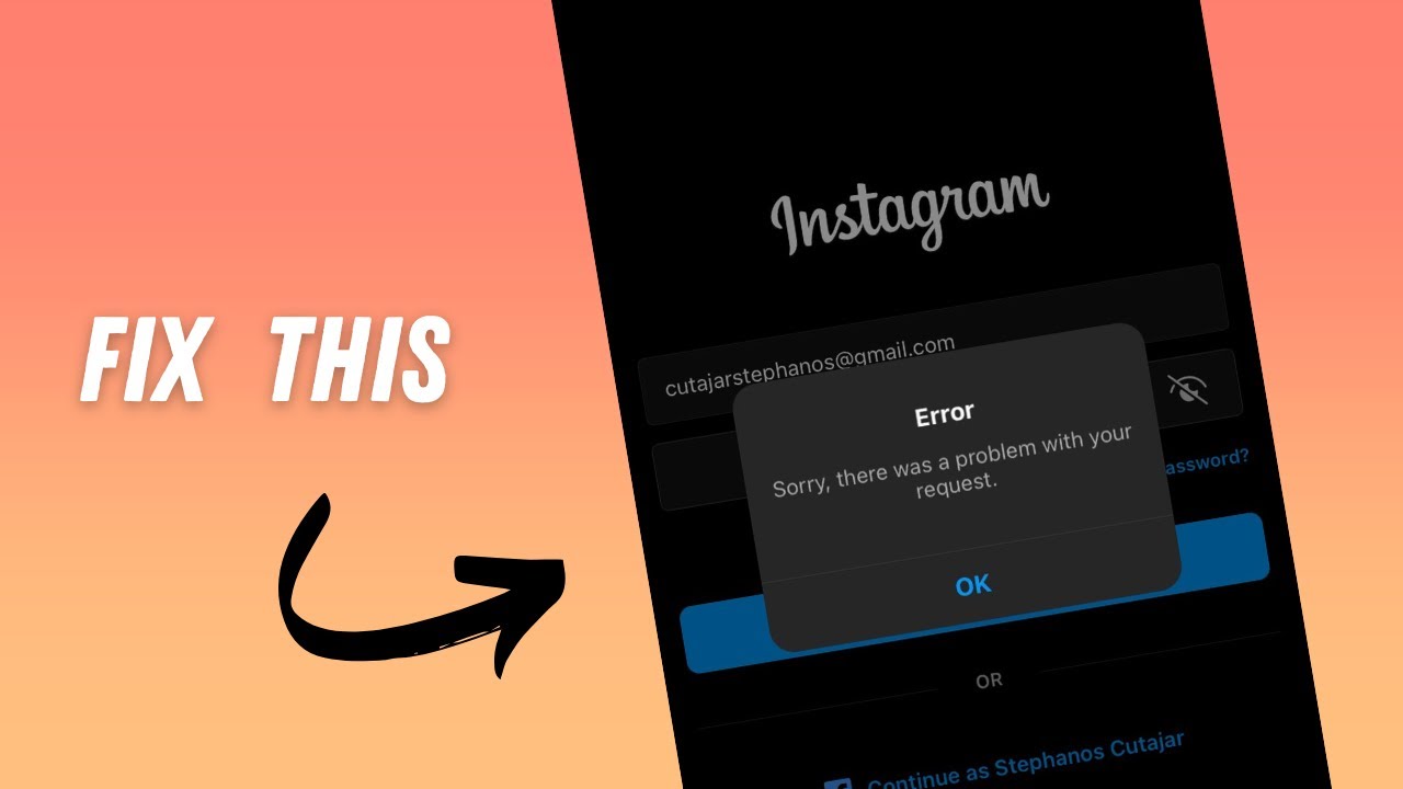 How to fix sorry there was a problem with your request on Instagram ...