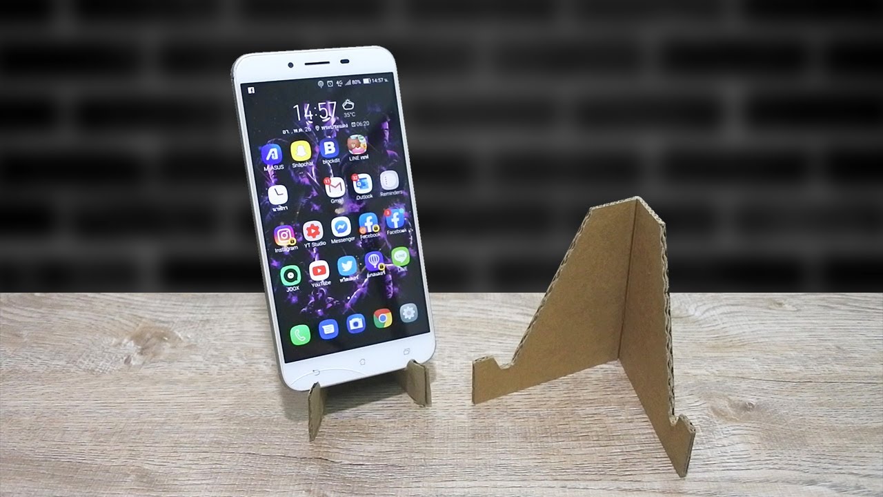 ที่วางมือถือง่ายๆ จากลังกระดาษ | How to make Phone Stand/Holder From Cardboard