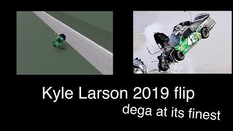 2019 GEICO 500 Kyle Larson flip - roblox recreation