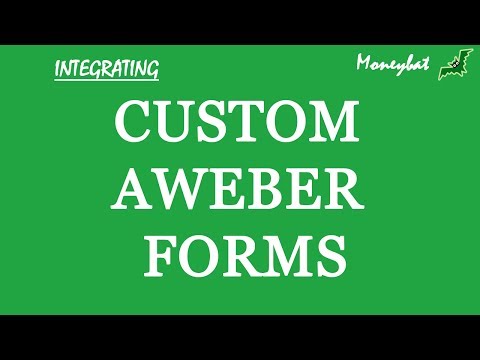 Integrating a Custom Aweber Form for a Landing Page