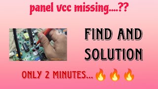Panel VCC Missing!! 12V VCC Missing!! Standby Problem!! Red Indicator Issue!! Standby!!