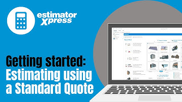 How To Start Estimating, By Using A Standard Job and Quote Template in EstimatorXpress