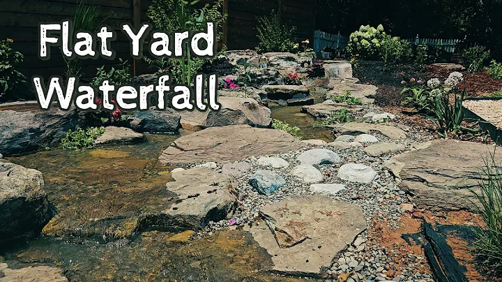 How to Build a Waterfall in a Flat Backyard | No Slope? No Problem!