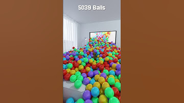 Intense blender ball simulation with up to 10k balls 🔵🟠🟢 #blenderanimation #blender3d