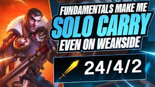 Fundamentals Make Me SOLO CARRY Even On WEAK SIDE!