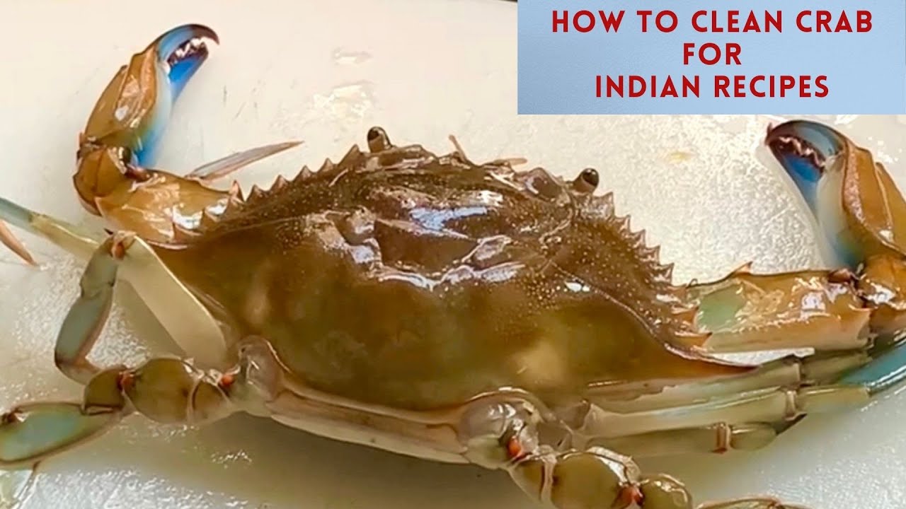 How To Clean Crab In Tamil Crab Cleaning Video Blue Crab