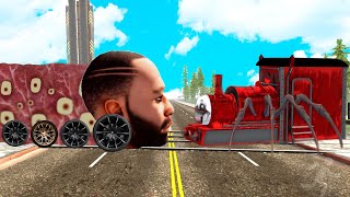FRANKLIN FOUND CHOO CHOO CHARLES TRAIN IN INDIAN BIKE DRIVING 3D