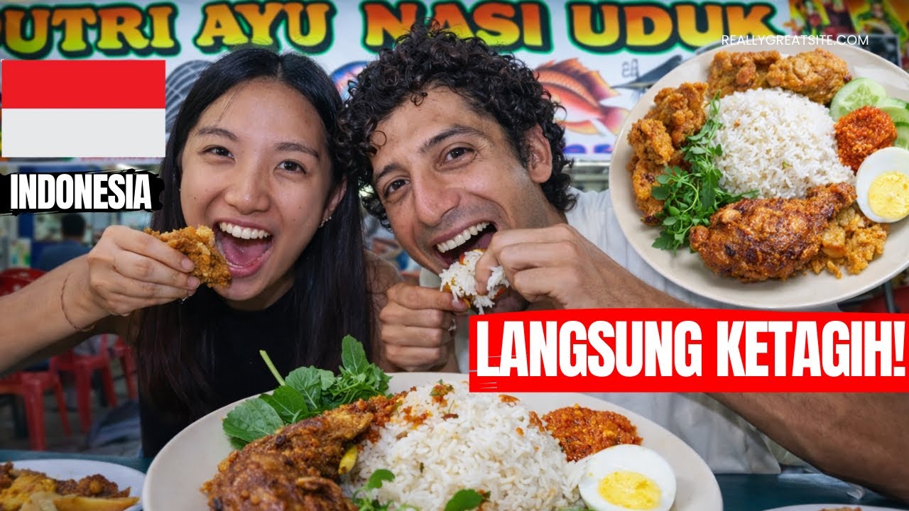 Турецкие граждане пробуют индонезийский рис удук… От этого вкуса вы заплачете! 😭🇮🇩