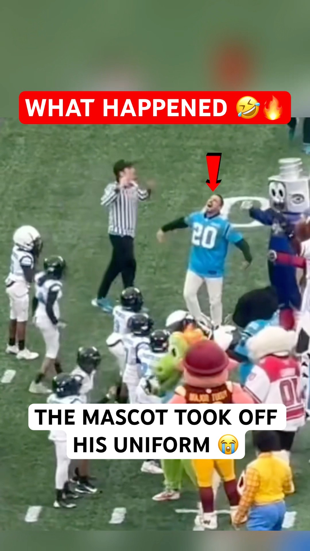 This Kids vs. Mascots game was WILD ?? #shorts