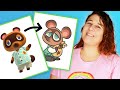 Animator Draws Tom Nook From "Animal Crossing" In 3 Different Mediums