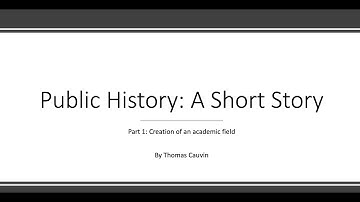 Public History: Short Story
