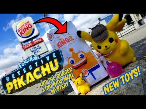 New Pokemon Toys At Burger King Detective Pikachu And The Mystery Of The Burger King Kids Meal