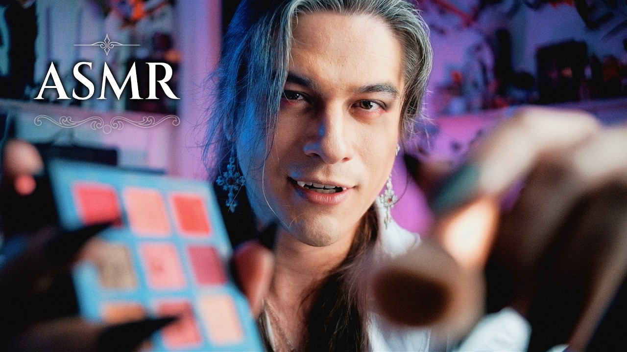 ASMR 🧛‍♀️ Tu novio Vampiro te Maquilla | Roleplay |