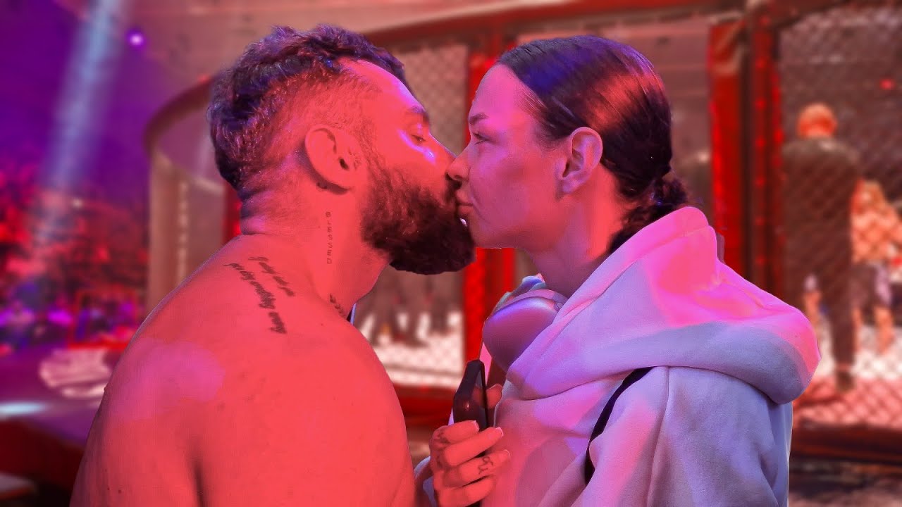 Romeo Vasiloni, sărut pasional cu Bettyshor după înfrângerea din cușca  RXF:“Iubita mea învingătoare”