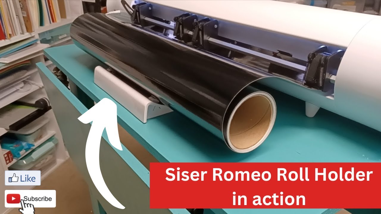 Siser Roler Siser Romeo Roll Holder In Action - YouTube
