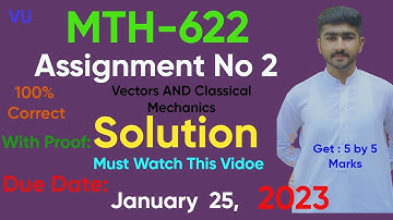 MTH622 Assignment 2 Solution 2023 | Mth622 Assignment 2 Fall 2022  Usama #2023 #mth622 #assignment