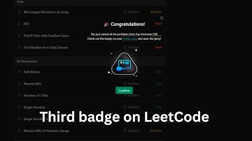 My 3rd badge on leetcode | Top Interview 150 #210DayCodeChallenge
