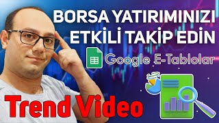 BORSADA AKILLI TAKIP : GOOGLE E-TABLOLAR ILE PORTFOY ANALIZI VE YUZDELIK KAR/ZARAR HESAPLAMA #borsa