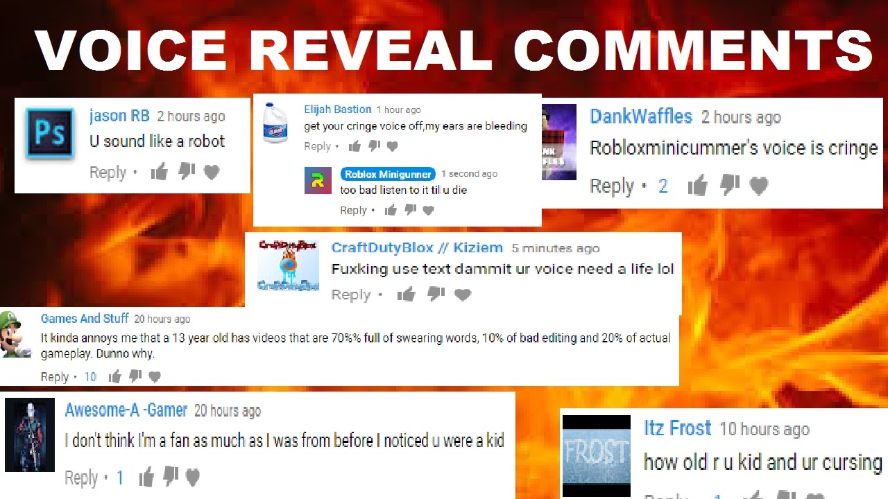Voice Reveal Comments Youtube