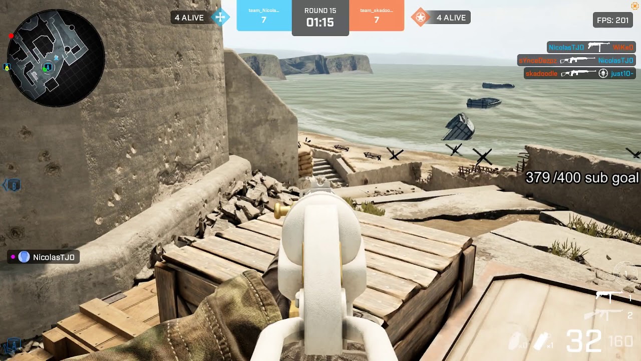 1v4 vs SHROUD & SKADOODLE (Battalion 1944 Faceit match)