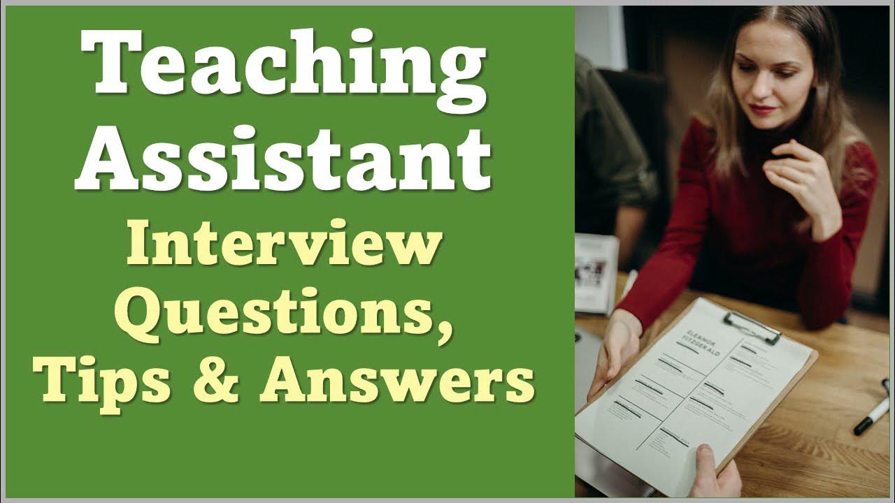 teaching-assistant-job-interview-questions-and-answers-youtube