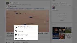 How to Share a Facebook Post with a Group (iPad App) screenshot 3