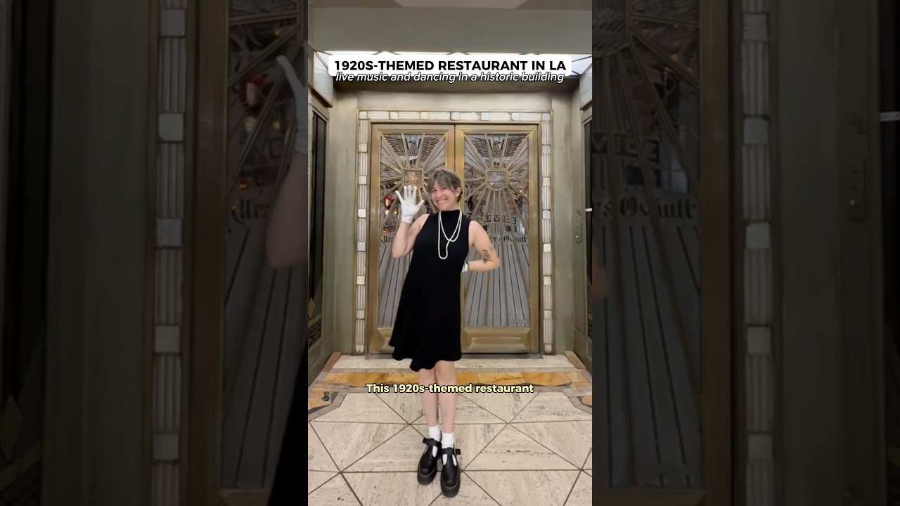 1920s-themed restaurant with LIVE MUSIC and DANCING in LA! 📍Cicada Club, Downtown Los Angeles