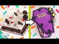 Turning a $20 Grocery Store Cake into a Halloween Coffin Cake! |  Cake Transformation