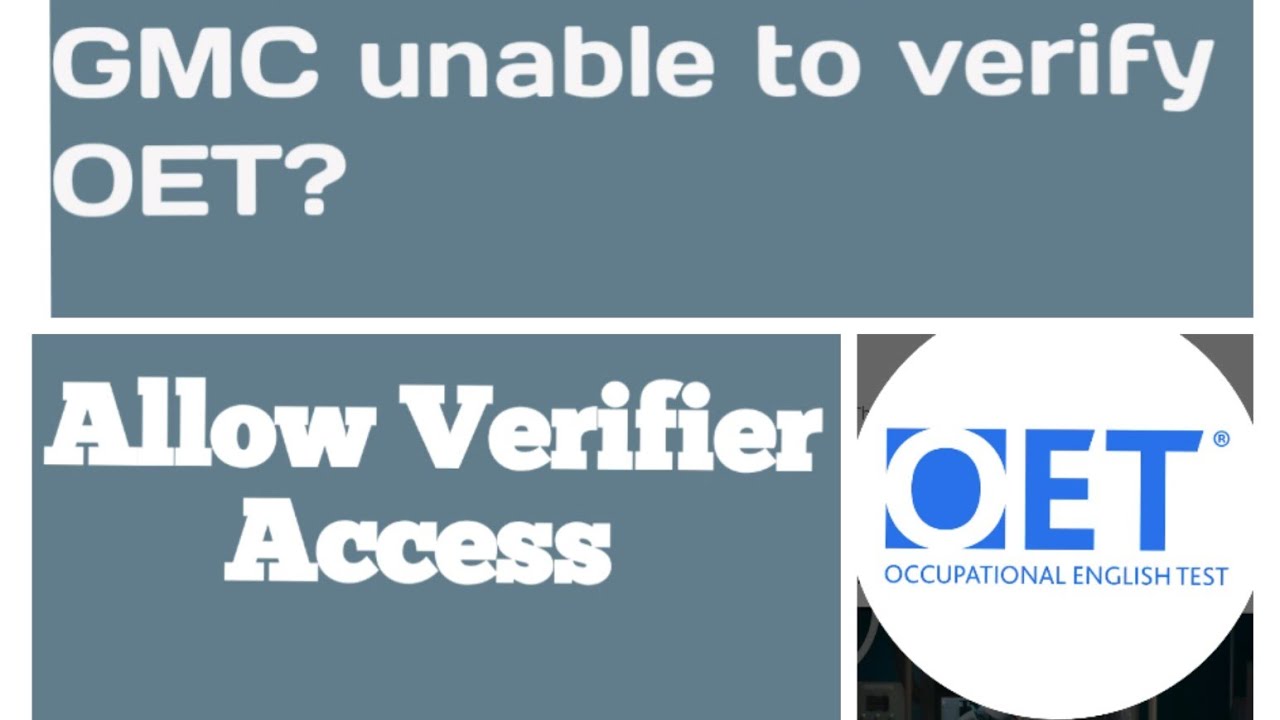 How to give OET result access online to GMC ,IMC ,AMC etc. 