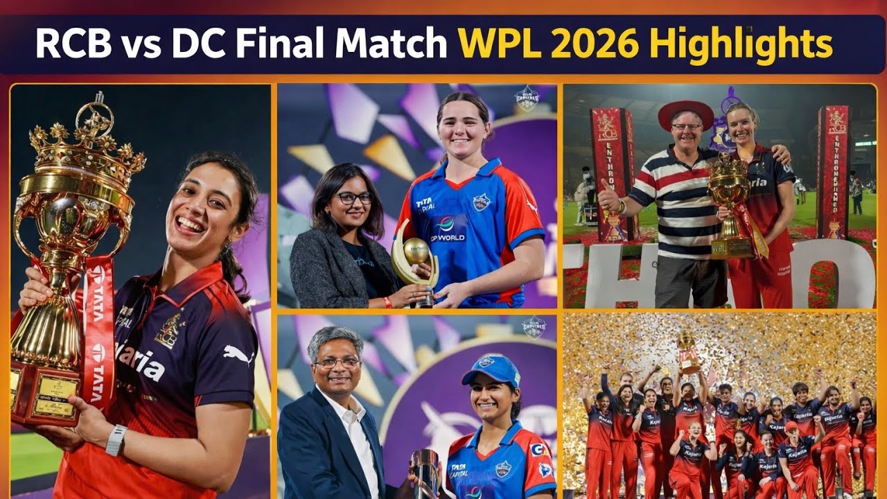 RCB vs DC Final Match WPL 2026 Highlights | TATA WPL POST MATCH PRESENTATION 2026 FINALS