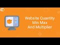 Website Quantity Min Max And Multiplier For Odoo || INKERP