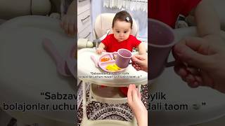 “8-9 oylik bolalar uchun yumshoq sabzavotli sufle”#shortsvidio #babyfood #sufle #bolalaruchun#rekk