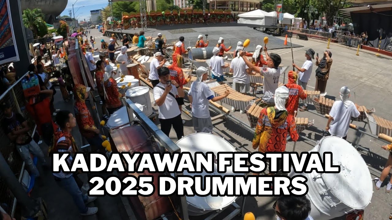 Kadayawan festival 2025 Drummers -Kadayawan 2025 Ɓlocking 