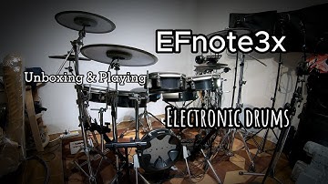EFNOTE 3X electronic drums Unboxing & Playing
