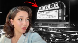 Going to a REAL 1950s Drive-In Movie Theatre!