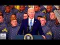 President bidens epic trophy presentation to military academy  may 6 2024