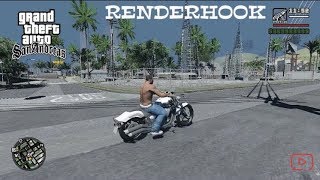 First Time Trying RENDERHOOK| GTA San Andreas| GTX 1060| (Short Clip)