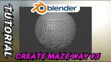 How to create maze / labyrinth in Blender (#Way 3)
