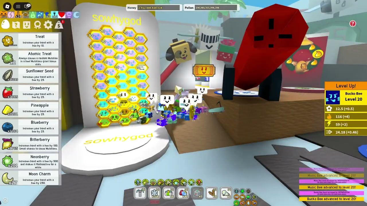 SPEEDRUN BEESWARM SIMULATOR│10D PLAYTIME 20 HIVE│BEE SWARM SIMULATOR