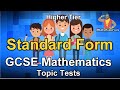 Standard Form (Scientific Notation) - GCSE Maths Topic Test (-)