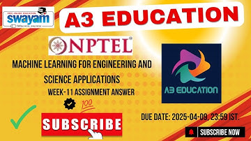 NPTEL Machine Learning for Engineering and Science Applications Week 11 Assignment Answers Solution