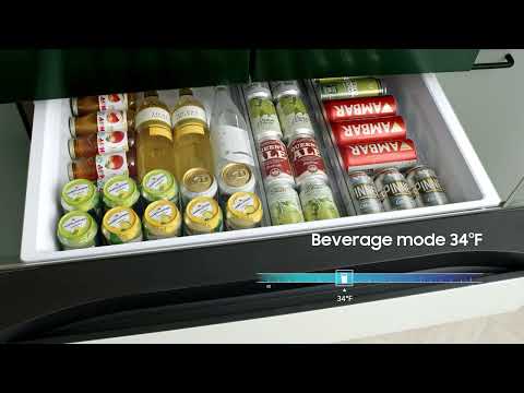 Change the temperature with the FlexZone™ Drawer Bespoke French Door Refrigerator   Samsung
