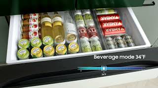 Change the temperature with the FlexZone™ Drawer Bespoke French Door Refrigerator   Samsung