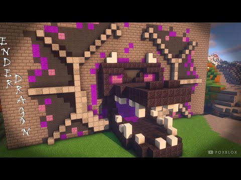 minecraft tutorials: Ender Dragon skin statue 