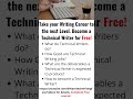 Your Next Stop in Your Writing Career, new complete Technical Writing course