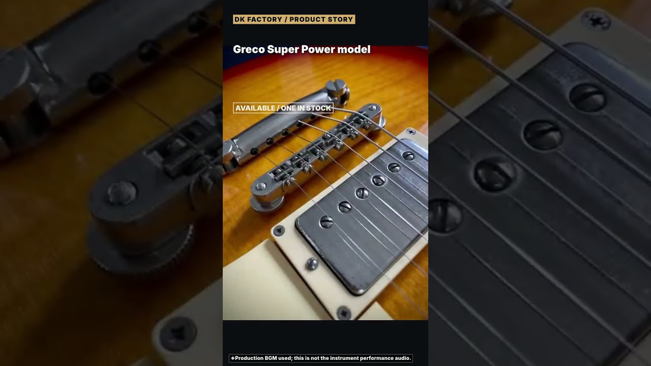 Greco Super Power EG-480 1981 | Japan Vintage Guitar - YouTube